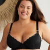 Carlota Noir Soutien-gorge à Coques Fines Bonnet DE -Valège Soldes Boutique carlota soutien gorge pad de noir
