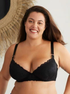 Carlota Noir Soutien-gorge à Coques Fines Bonnet DE