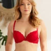Carlota Rouge Baiser Soutien-gorge à Coque Fine Bonnet DE -Valège Soldes Boutique carlota soutien gorge pad de rouge baiser