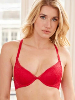 DANIELLA Rouge Soutien-gorge Push BCD -Valège Soldes Boutique daniella rouge soutien gorge push bcd 1