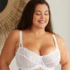Soutien-gorge à Armatures Bonnet EFG Falone Blanc -Valège Soldes Boutique falone soutien gorge aa defg blanc