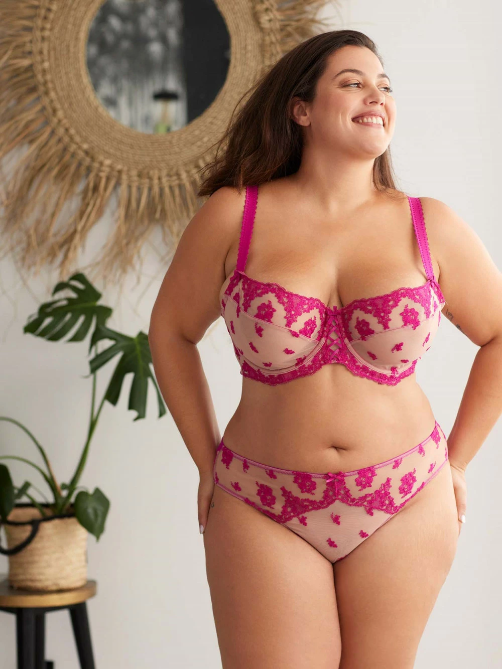 Soutien-gorge à Armatures Flamingo Camelia Tatoo Bonnet E-F 4 Soutien-gorge à Armatures Flamingo Camelia Tatoo Bonnet E-F – Image 2