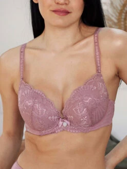 FLORIANE Rosée Soutien-gorge à Coques-fines BCD -Valège Soldes Boutique floriane rosee soutien gorge a coques fines bcd 1