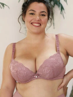 FLORIANE Rosée Soutien-gorge à Coques-fines E -Valège Soldes Boutique floriane rosee soutien gorge a coques fines e 1