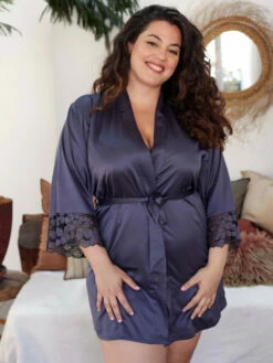 Franky Noir/ Taupe Kimono