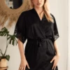 Kimono P-reve Noir 1 Kimono P-reve Noir -Valège Soldes Boutique p reve kimono noir