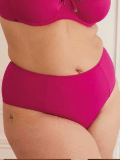 SWIMNOTO Fushia Maillot De Bain Culotte Haute -Valège Soldes Boutique swimnoto mb culotte haute 1