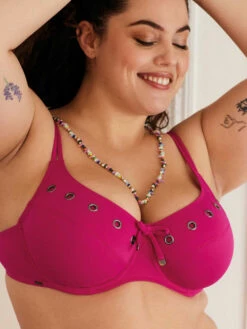 SWIMNOTO Fushia Maillot De Bain Haut DEF -Valège Soldes Boutique swimnoto mb haut aa def 1